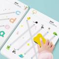 2024 Magical Tracing Workbook Set Children Pen Control Training Practice Copybook for Kids Early Educational Draw Line Card Toy. 