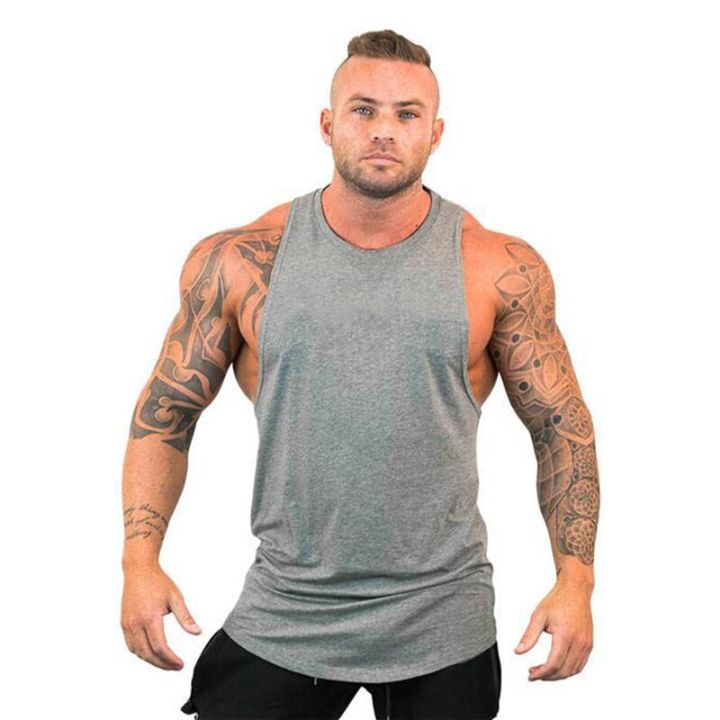 New%20Cotton%20Gym%20Tank%20Tops%20Men%20Sleeveless%20Tank%20tops%20For%20Boys%20Bodybuilding%20Clothing%20Undershirt%20Fitness%20Stringer%20workout%20Vest%20-%20Image%207