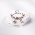 amazon pan family bracelet fashion big hole crystal beaded girl diy fresh flower pendant bracelet. 