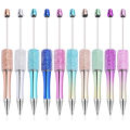 10PCS Creative Glitter Diamond Pen DIY Beaded Pen Wholesale Handmade BeadablePen Ball Pens Student School Office Gift. 