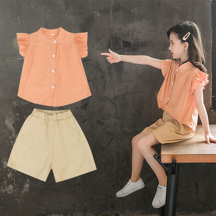 Baby%20Summer%20Suits%20for%20Girl%20Short%20Sleeve%20Blouse%20+Shorts%202%20Piece%20Set%20Child%20Wid-leg%20Short%20Pants%20Kids%20Cotton%20Outfits%20Clothes%20-%20Image%204