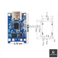 TP4056 Lithium Battery Charging Module (Type C USB Input) with Dual Protection. 