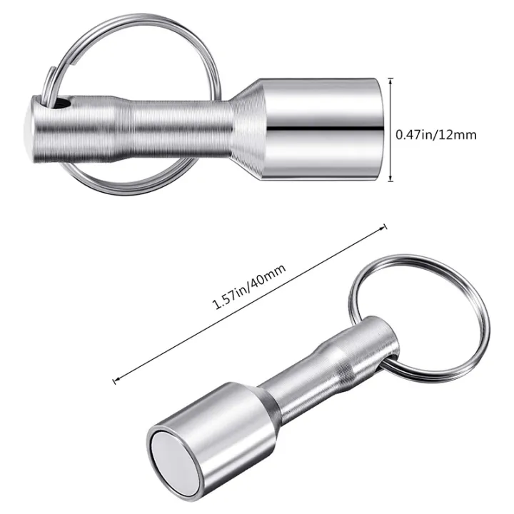 12%20Pieces%20Metal%20Magnet%20Keychain%20Magnetic%20Keychain%20Pocket%20Keyring%20Magnet%20Holder%20with%20Split%20Ring%20Jewelry%20Test%20Magnet%20-%20Image%203