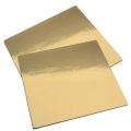 1 pound- Cake Base MDF Board (Golden) 8' INCH (Square Pack of 5). 