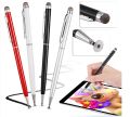 2 in1 Capacitive Pens Touch Screen Drawing Pen Stylus with Conductive Touch Sucker Microfiber Head for Tablet PC Smart Phone.