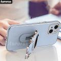 Case For Lenovo K14 Pro Solid Color Soft With Astronaut Bracket Silicone Plating Phone Cover For Lenovo K14 Plus K13 Note Case.