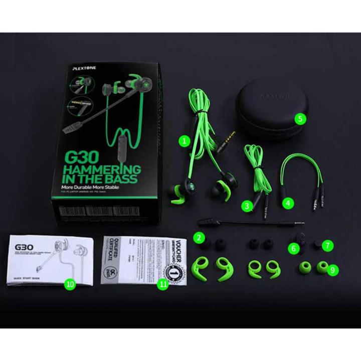 New Plextone G30 PC Gaming Headset With Microphone In Ear Stereo Bass Noise Cancelling Earphone With Mic For Phone Computer Notebook