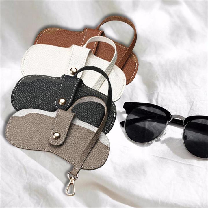 Compact Eyeglass Holder Stylish Glasses Cover PU Sunglasses