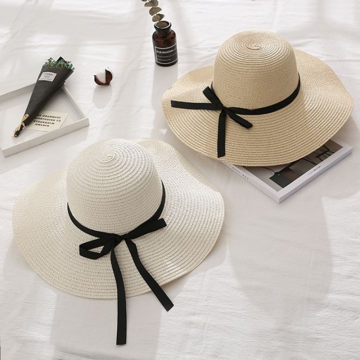 New%20Sun%20Hat%20Ladies%20Summer%20Beach%20Big%20Brimmed%20Straw%20Hat%20Seaside%20Vacation%20Sunshade%20Sunscreen%20Foldable%20Dome%20Straw%20Hat%20Ladies%20Hat%20-%20Image%205