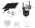 V380 Pro 4G Dual Lens Solar PTZ Outdoor Camera Solar Powered Outdoor PTZ Security CCTV Camera V380 4G Sim Card Supported IP Camera.