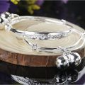 2pcs Adjustable 925 Sterling Silver Bracelet Bangle for Children Baby Girls Boys Toddlers - intl. 