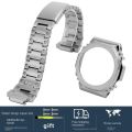 Watch Accessories For Casio G-SHOCK GA-2100 Stainless Steel Strap metal Case Bezel GA2100 GA2110 GA-B2100 Refitted men Watchband.