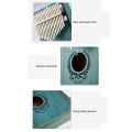 Kalimba 17 Key Thumb Piano and Tune Hammer,Portable Mahogany Body Finger Piano Kit,Perfect Festival Gift for Kids Adult.