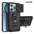 Vantime for Realme C63 / C61 4G Hard Case Sliding Lens Protector Stand Back Cover support Magnetic Holder. 