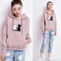 Women Fashion Loose Hooded Pullover Casual Long Sleeve Shirt Sweatshirt Hoodies Top.