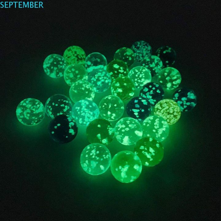 SEPTEMBER Glass Marbles Glow in The Drak Fish Tank Marble Run 16mm Bouncing Ball Marble Games Small Marbles