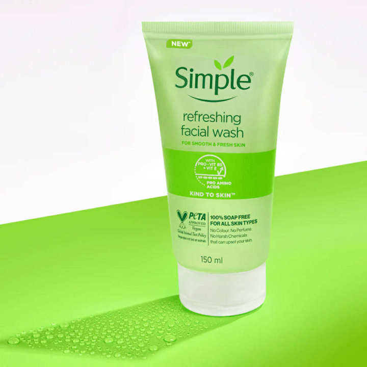 Simple Kind to Skin Refreshing Facial Gel Wash-150ml