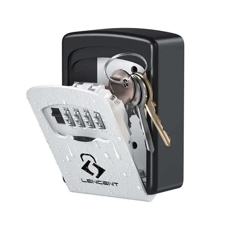 Secure Key Return Box Lencent Key Lock Box Wall Mounted Key Safe Key Storage Box with Strong ...