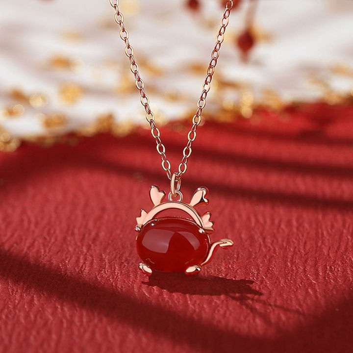 National%20tide%20sterling%20silver%20hugging%20dragon%20necklace%20female%20original%20dragon%20year%20red%20agate%20pendant%20high-end%20sense%20of%20net%20red%20clavicle%20chain%20jewelry%20-%20Image%202