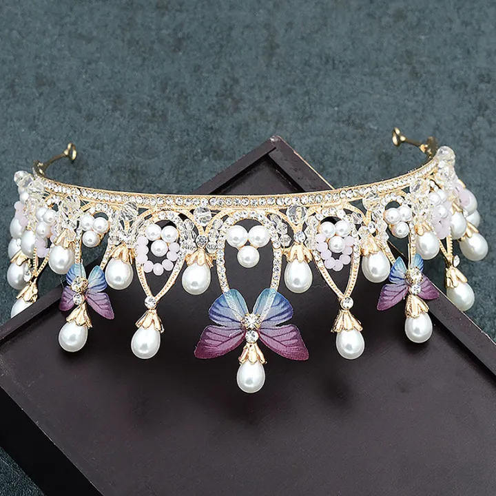 1Pc%20Crystal%20Princess%20Crown%20Rhinestone%20Tiara%20for%20Girl%20Birthday%20Wedding%20Model%20Catwalk%20Queen%20Crown%20Pearl%20Butterfly%20Hair%20Jewelry%20Mzea%20-%20Image%202