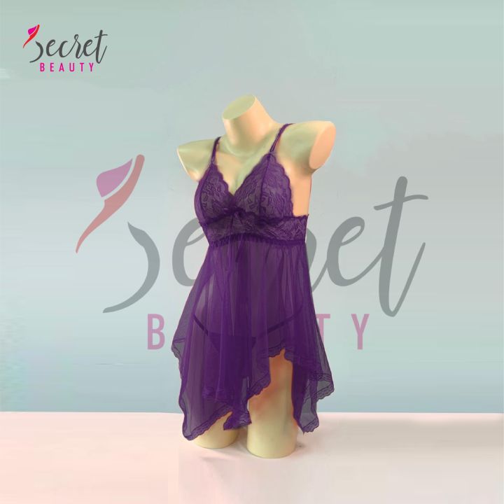 Female%20Nighty%20Lace%20Design%20Sleepwear%20for%20Women,%20Honeymoon%20Night%20Dress,%20Sexy%20Nightgown,%20Soft%20Net%20Fabric,%20Comfortable%20Lounge%20Wear%20-%20Image%203