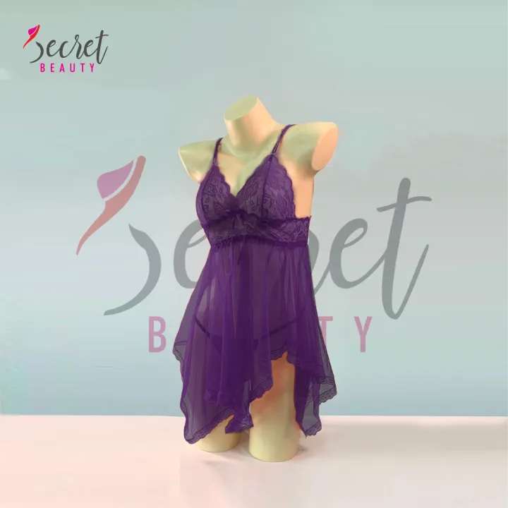 Female%20Nighty%20Lace%20Design%20Sleepwear%20for%20Women,%20Honeymoon%20Night%20Dress,%20Sexy%20Nightgown,%20Soft%20Net%20Fabric,%20Comfortable%20Lounge%20Wear%20-%20Image%203