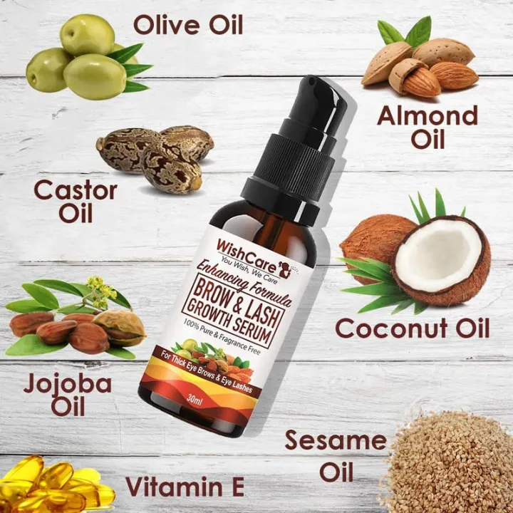 WishCare%20Brow%20&%20Lash%20Growth%20Serum%20-%20EyeBrow%20&%20Eyelash%20Growth%20Oil%20Serum%20With%20Castor%20Oil,%20Almond%20Oil%20&%20Vitamin%20E%20-%2030ml%20-%20Image%204