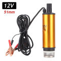 30L/M Dc 12v Submersible Water Pump - Bottle Pump - 12v Immersed Fuel Oil & Water Bottle Pump - Mini Stainless Steel Submersible Pump Water Oil Fuel Transfer Pump. 