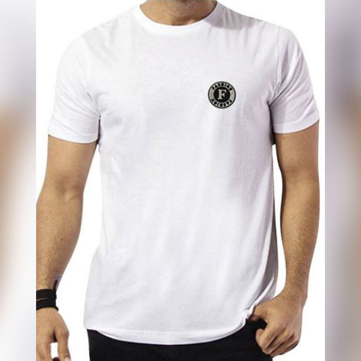 White Round Neck Short Sleeve T-Shirt For Men - T Shirt - T Shirt For Man