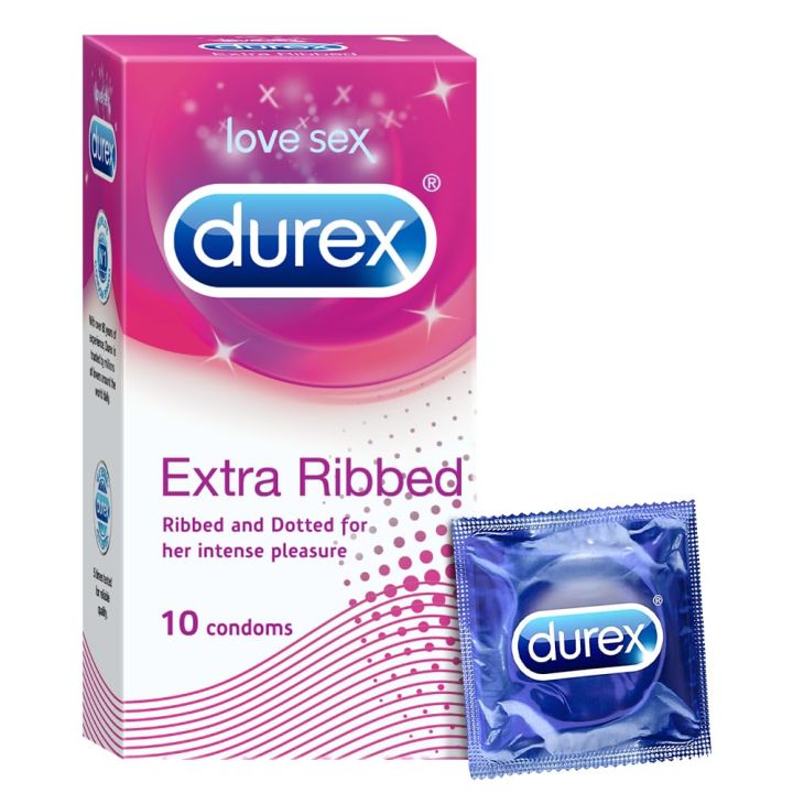 Durex%20Extra%20Ribbed%20and%20Dotted%20Condom%20for%20Men%20for%20Her%20Intense%20Pleasure%20%7C10pcs%20Pack%20%7C%20Made%20In%20India%20-%20Image%202
