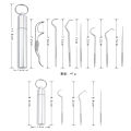 Metal Toothpick Non-Slip Metal Portable Toothpick Flosser with Storage Case Set. 