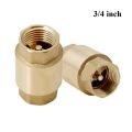 3/4 inch Brass Threaded Spring Loaded Check Valve. 