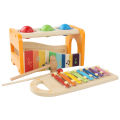 Pound & Tap Bench with Slide Out Xylophone, Wooden Musical Pounding Toy Pound a Ball Educational Toy for Toddlers.