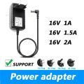 16V Power Supply Adapter 1A 1.5A 2A 2000mA Universal AC/DC Adaptor 16 Volt Switching Adaptador Eu Us Plug 5.5*2.1mm.