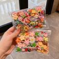 10/20pcs Cute Colorful Cartoon Hair Bands Children Animal Flower Elastic Hair Ties Ponytail Holder Scrunchie Hair Accessories.