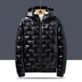 Warm Winter Jacket Mens Fashion Design bright Bomber Cotton Parka Outerwear Streetwear Loose Jackets Coat. 