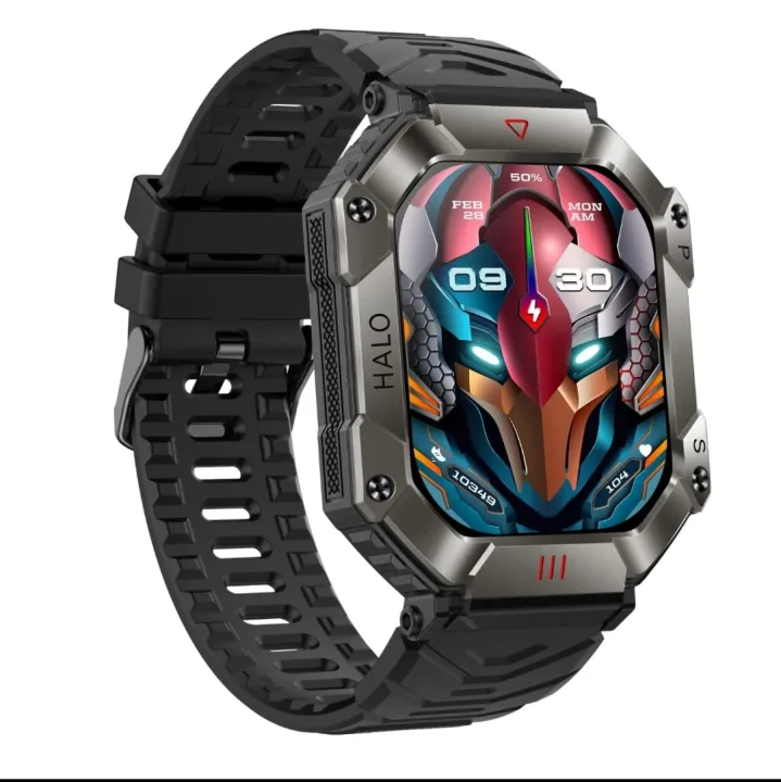 New%20Rugged%20And%20Durable%20Military%20Smart%20Watch%20Ip68%20Waterproof%202.0%20''%20HD%20Display%20Bluetooth%20Voice%20Smart%20Watch%20For%20Android%20IOS%20XIAOMI%20-%20Image%202