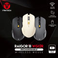 FANTECH RAIGOR III WG12R Rechargeable Wireless Mouse 2.4Ghz Stable Wireless Connection 2000DPI Pixart Sensor Ambidextrous Design Portable Mice For Laptop PC Computer Gaming Gamer. 