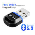 USB Bluetooth 5.3 Dongle Adapter for PC Speaker Wireless Mouse Keyboard Music Audio Receiver Transmitter Bluetooth.