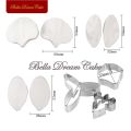 9pcs Orchid Petal Leaf Silicone Veiner Mold Stainless Steel Cutter DIY Fondant Flower Clay Mould Cake Decorating Tools Bakeware. 