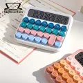 Mechanical Keyboard Calculator Retro Design Mechanical Switch Calculator Fast Accurate Typing Large Buttons Lcd Display Ideal Office Supply for Southeast Asian Buyers Clear Sound Calculator. 
