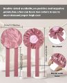 Satin Bonnet Silk Bonnet for Sleeping Silk Sleep Cap Double Layer Hair Bonnet with Elastic Tie Band for Curly Hair Night Cap. 