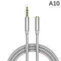 Earphone Extension Cable Nylon Aluminum Alloy Grade Audio Cable 3.5mm Cable Layor. 