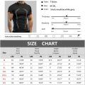 Men Gym Sports T-shirt Shirts Slim fit T Shirt Men Quick Dry Running Shirt Men Workout Tees Fitness Tops Oversized T-shirt.