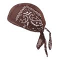 Unisex Women Men Bandana Hat Cotton Unisex Durag Print Cap Breathable Chemo Turban Fashion Headwrap Headwear Pirate Head Scarf. 