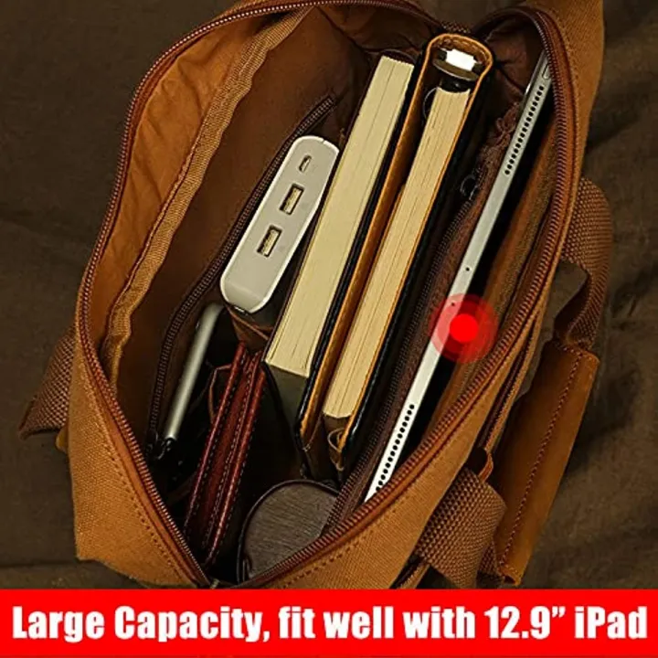 Mens%20Bag%20XINCADA%20Messenger%20Canvas%20Shoulder%20s%20Travel%20Man%20Purse%20Crossbody%20s%20for%20Work%20Business%20-%20Image%203