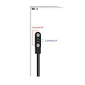 2 Pin Strong Magnetic Charge Cable USB Charging Line Cord Rope Black White Color Compatible with Smart Watches Universal. 