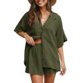 Ladies Breathable Cotton Crepe Top & Short Pant for Women – Smart and Subtle Dress. 