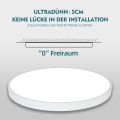 LED Ceiling Light Round Ultra Slim 24 W Diameter 30 x 4 cm Warm White 3000 K Lamp for Living Room Bedroom Office Kitchen Office (White).