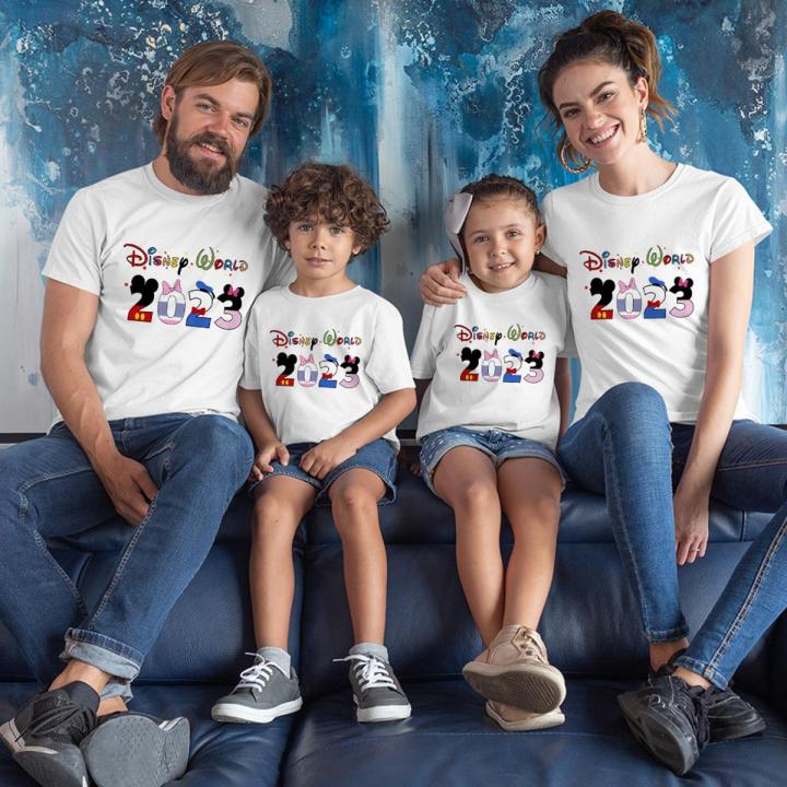 Disney Mickey Mouse Mother Kids T Shirt Fashion Trend Family